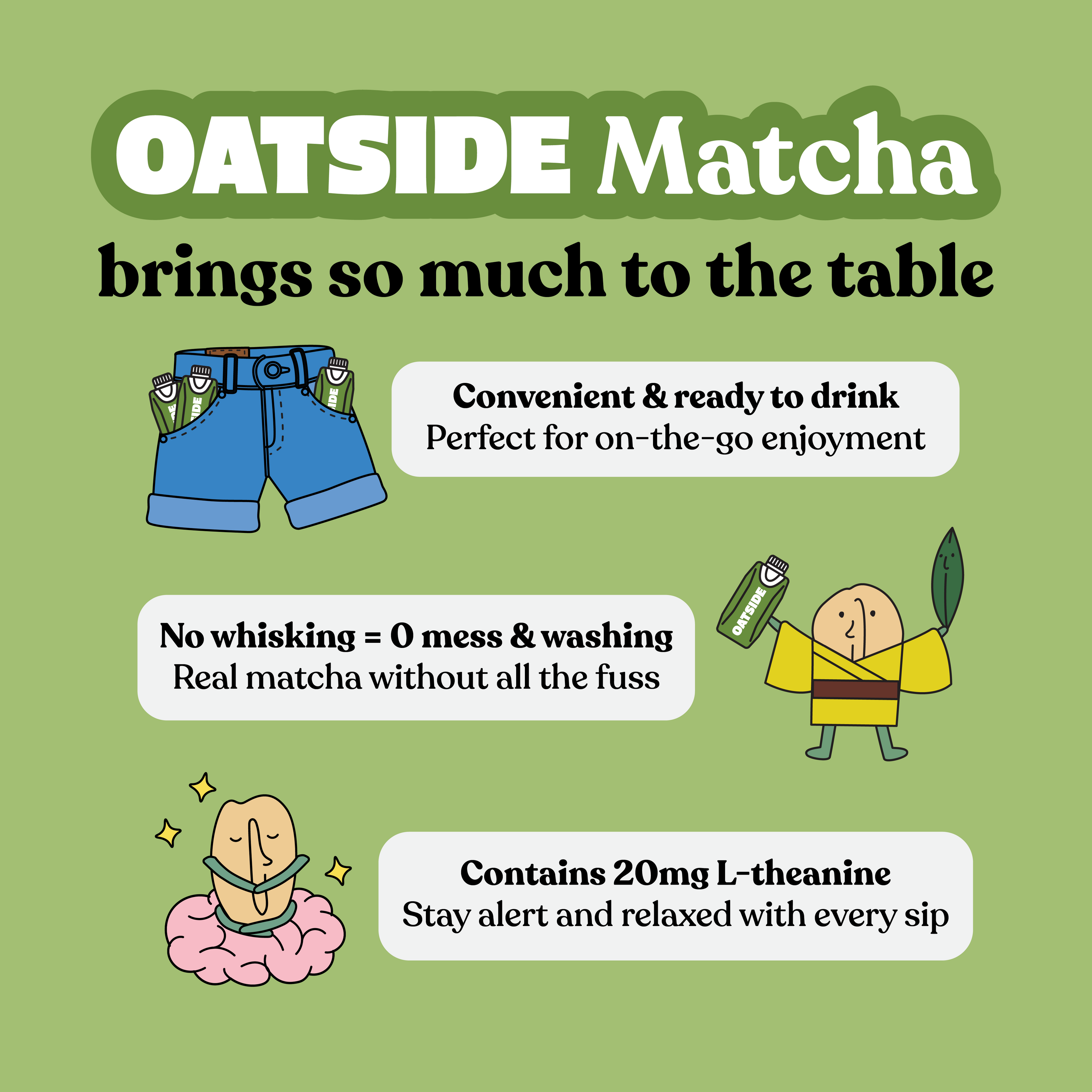 OATSIDE Matcha Oat Milk (24 x 250ml)