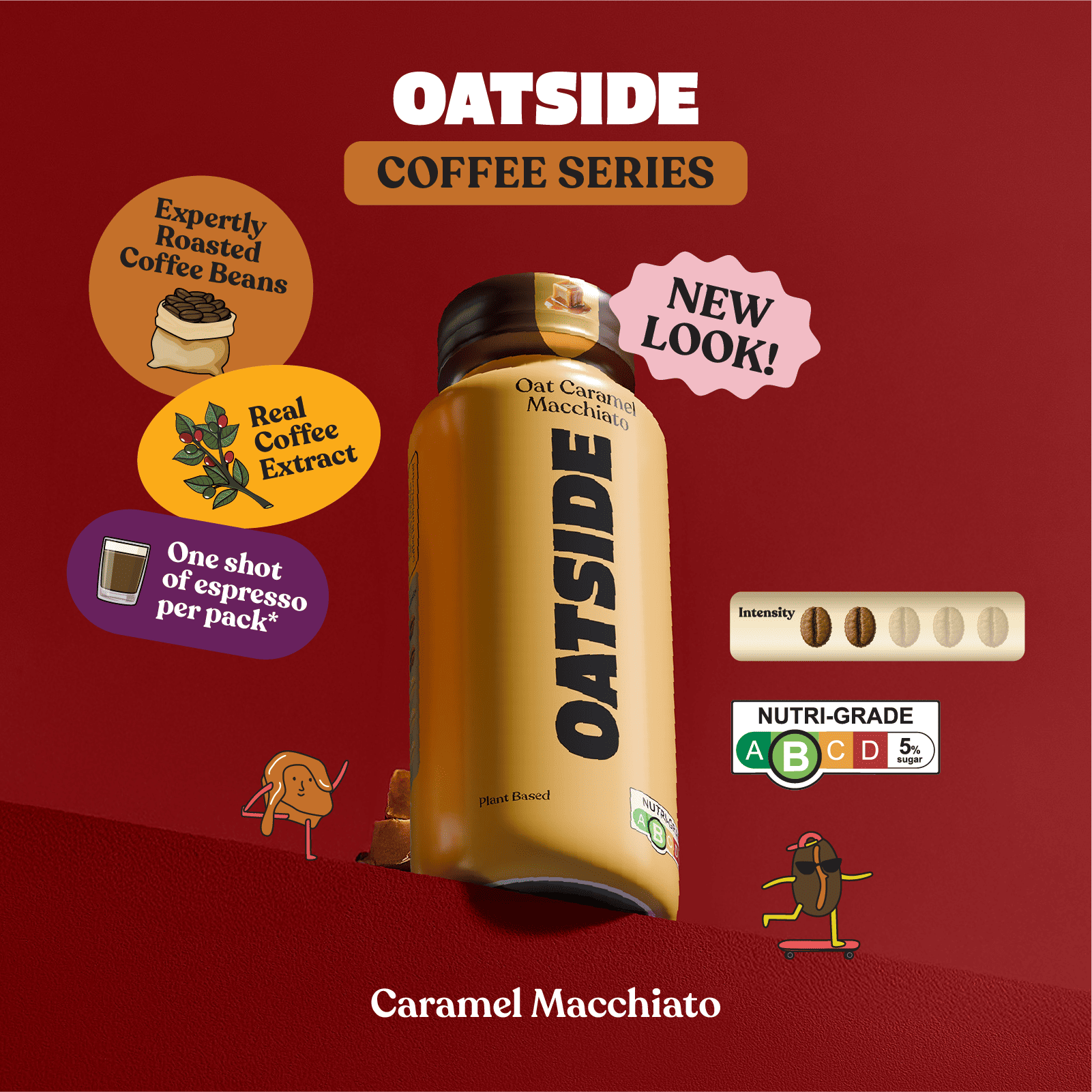 OATSIDE Caramel Macchiato Coffee Oat Milk 240ml x 24