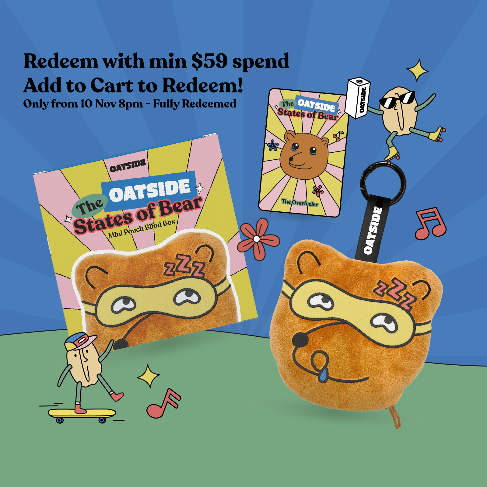 [GWP] OATSIDE States of Bear Mini Pouch Blind Box 