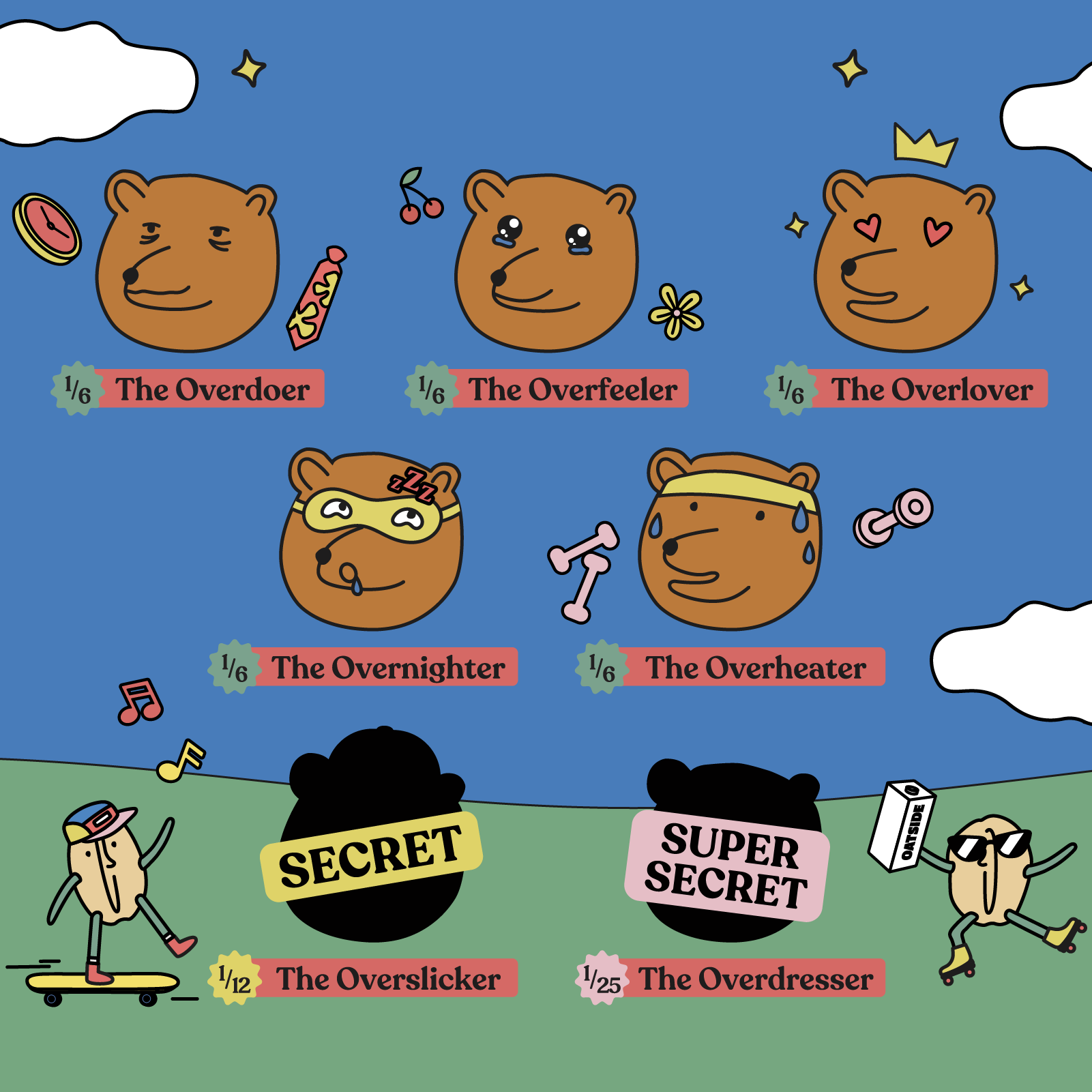 [GWP] OATSIDE States of Bear Mini Pouch Blind Box 