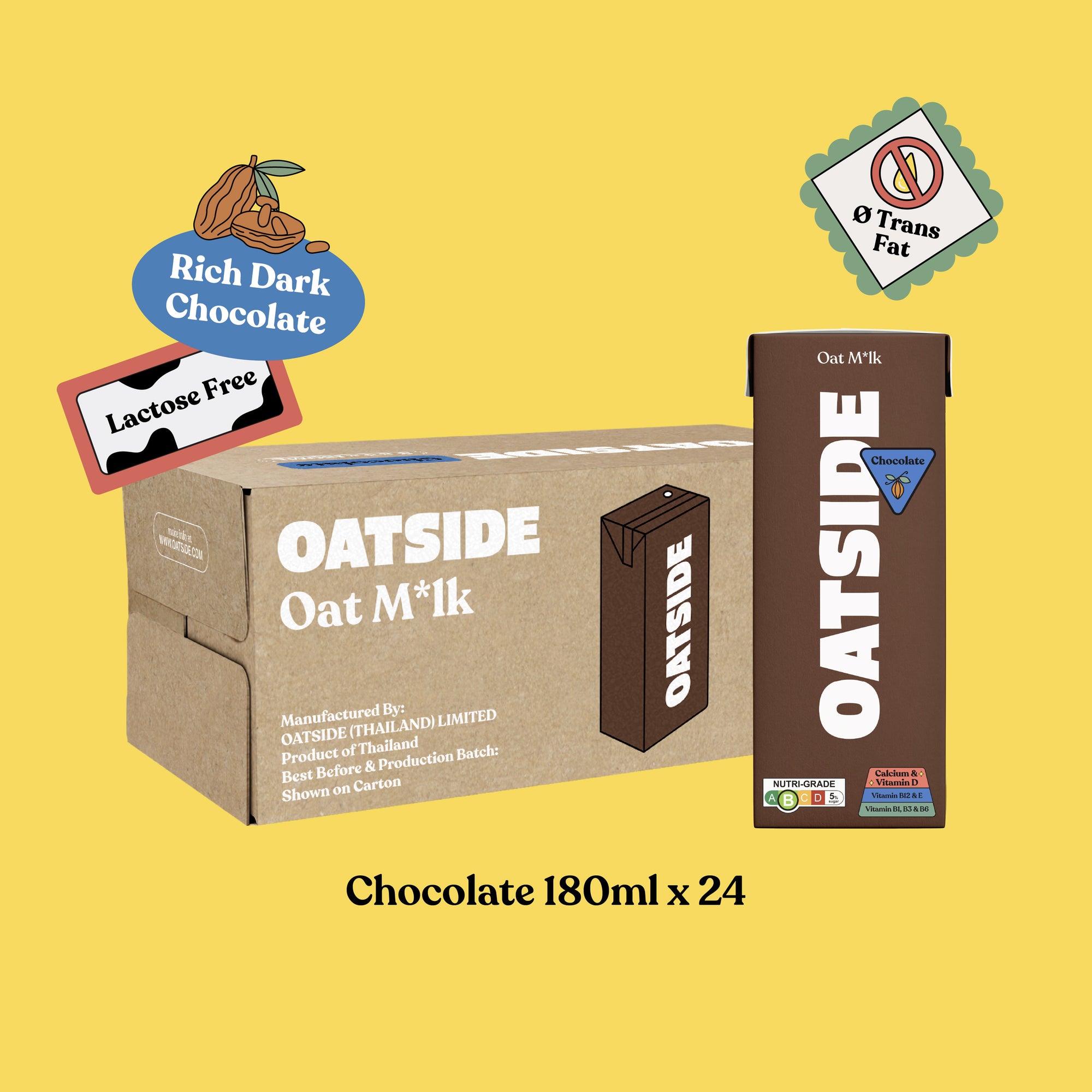 Chocolate Pocket Packs with Straw (24 x 180ml)