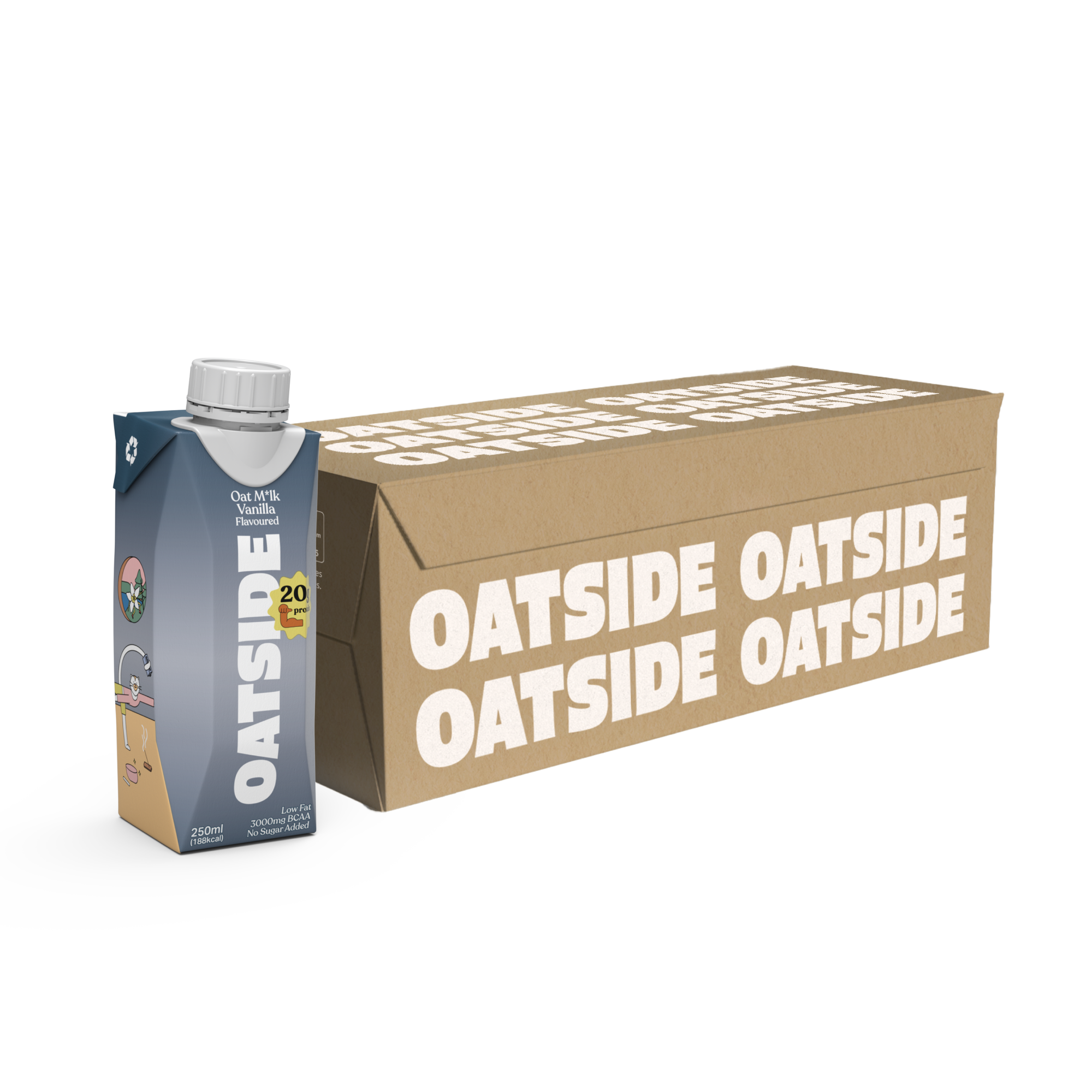 OATSIDE Vanilla Protein Oat Milk Drink 250ml x 24