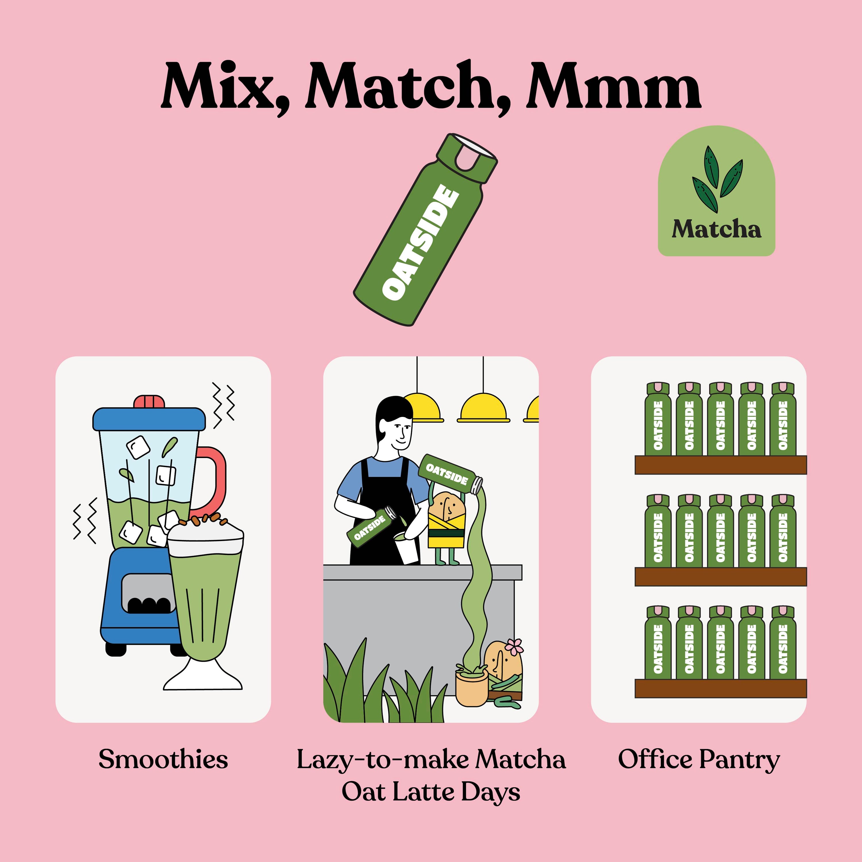 OATSIDE Matcha Oat Milk (24 x 250ml) (Exp: Dec 2026)
