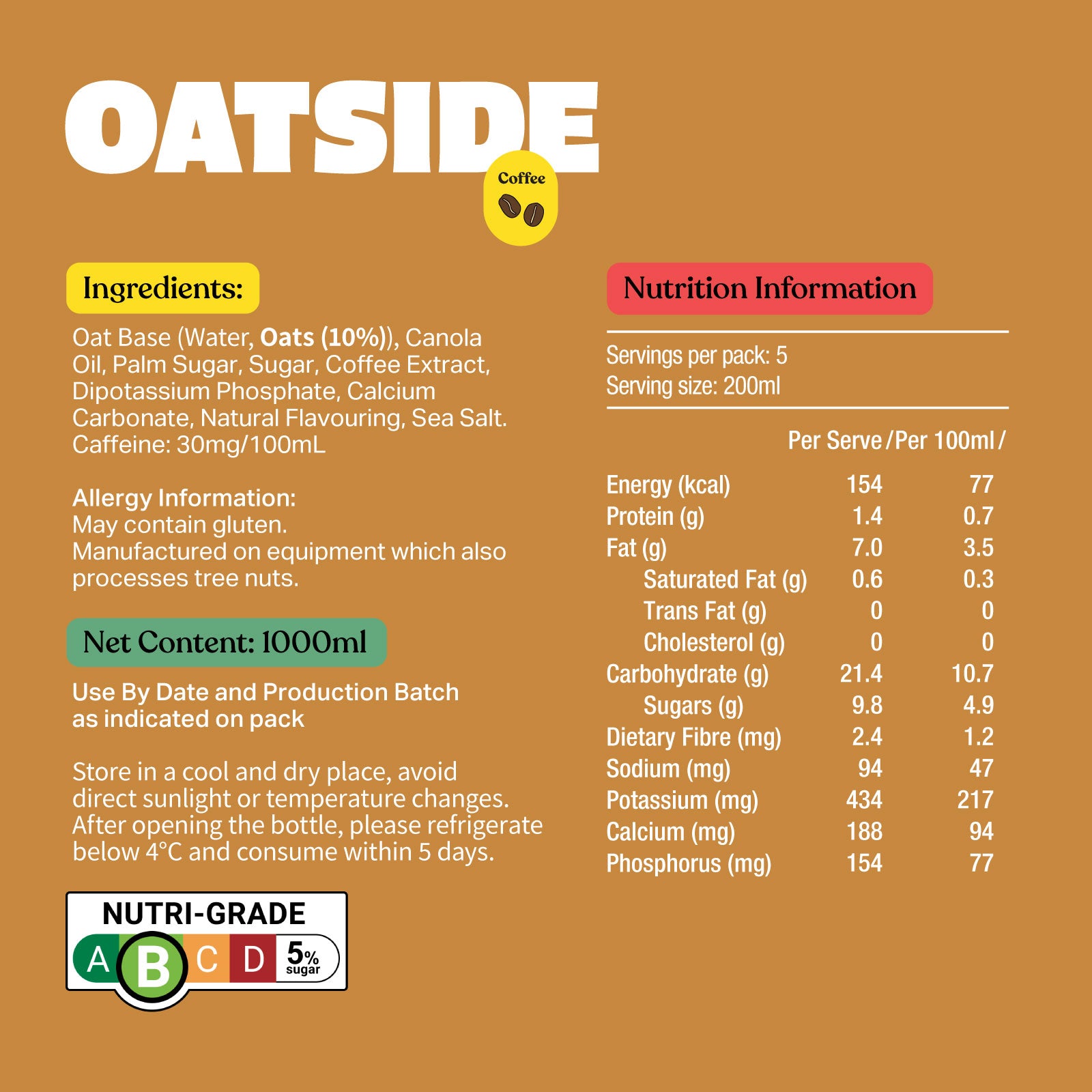 Coffee Oat Latte (Exp: Feb 2026)