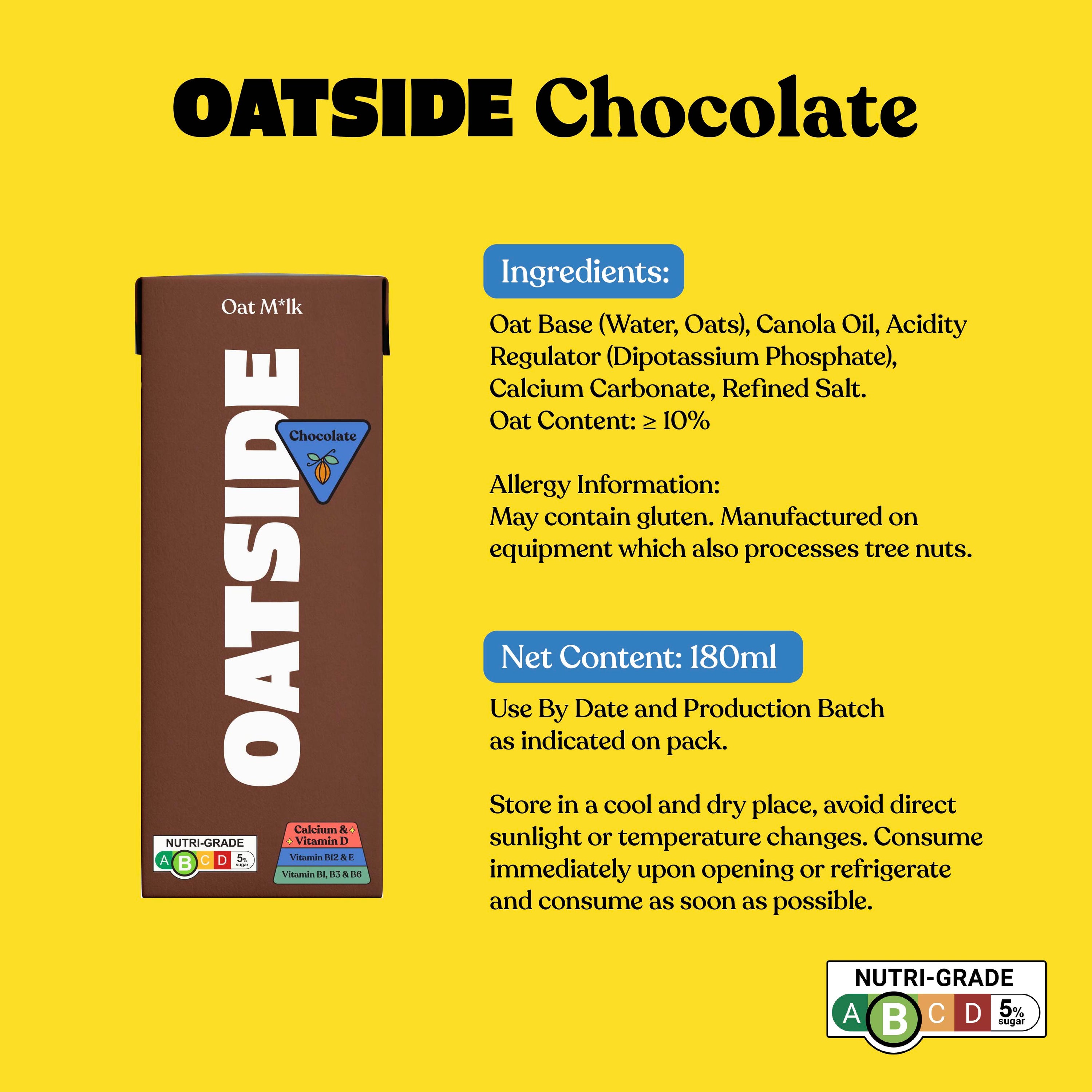 Chocolate Pocket Packs with Straw (24 x 180ml)