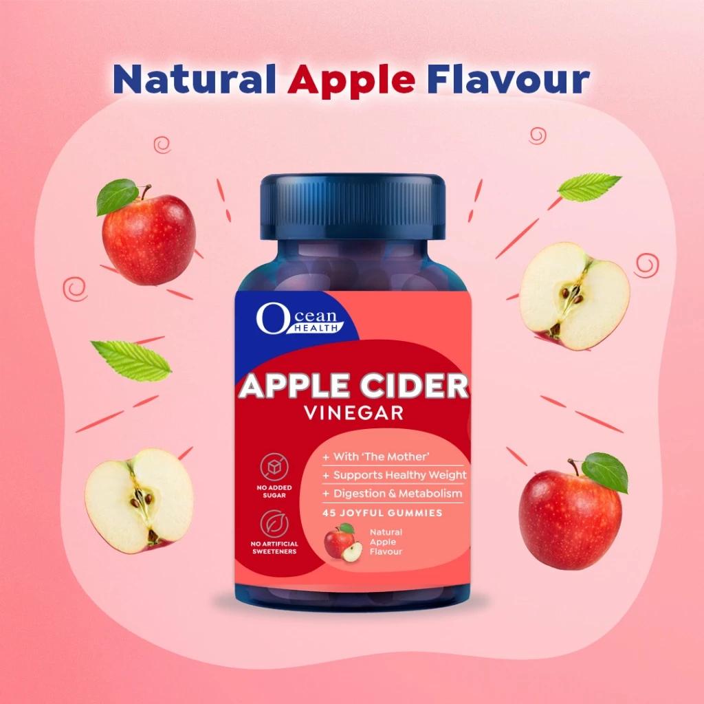 [GWP] Apple Cider Vinegar Gummies (45s)- Ocean Health (No Added Sugar) [Exp: May 2026]