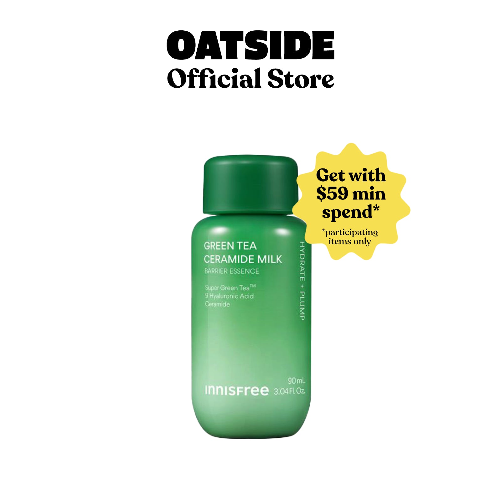 [GWP] Innisfree Green Tea Ceramide Milk 90ml - Hydrating Essence