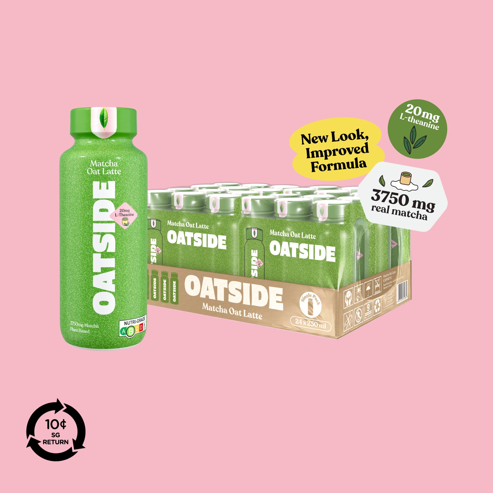 OATSIDE Matcha Oat Milk 250ml x 24 (BCRS) (Exp: Mar 2027)