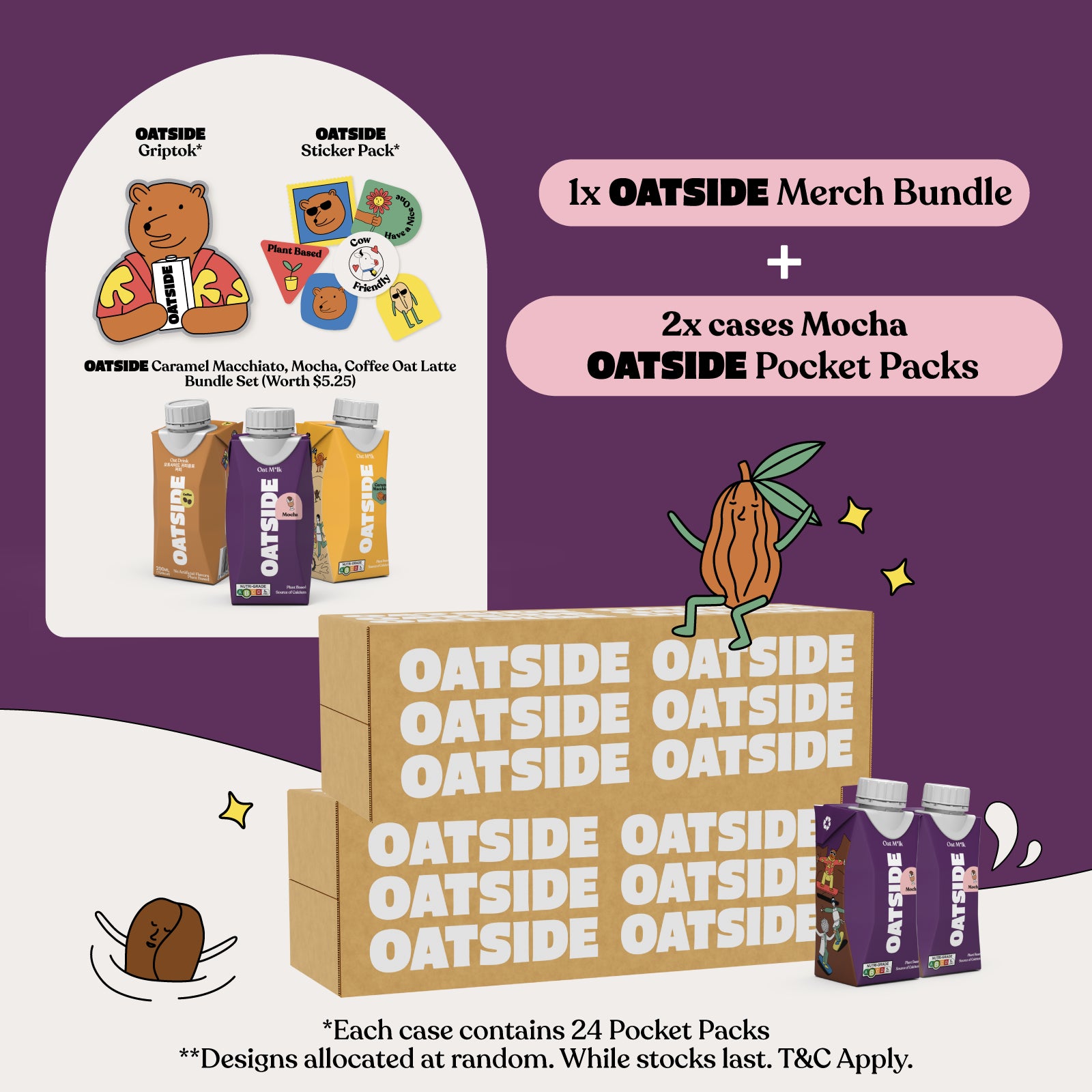 [Pre-Order] OATSIDE Coffee Buddy Bundle- Merchandise & 2 Coffee Pocket Pack Cases