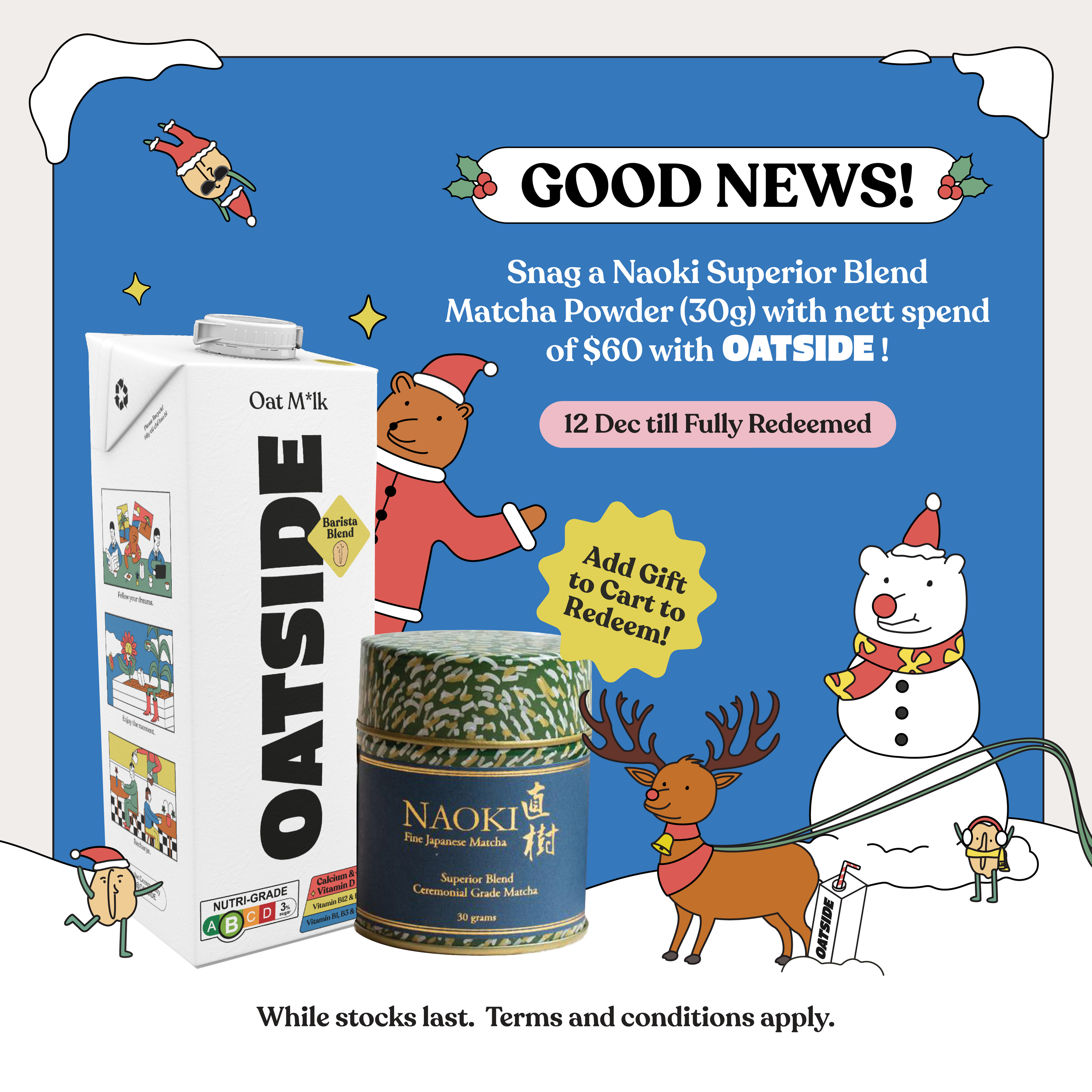 [GWP] Naoki Superior Blend Ceremonial Grade Matcha Powder 30g