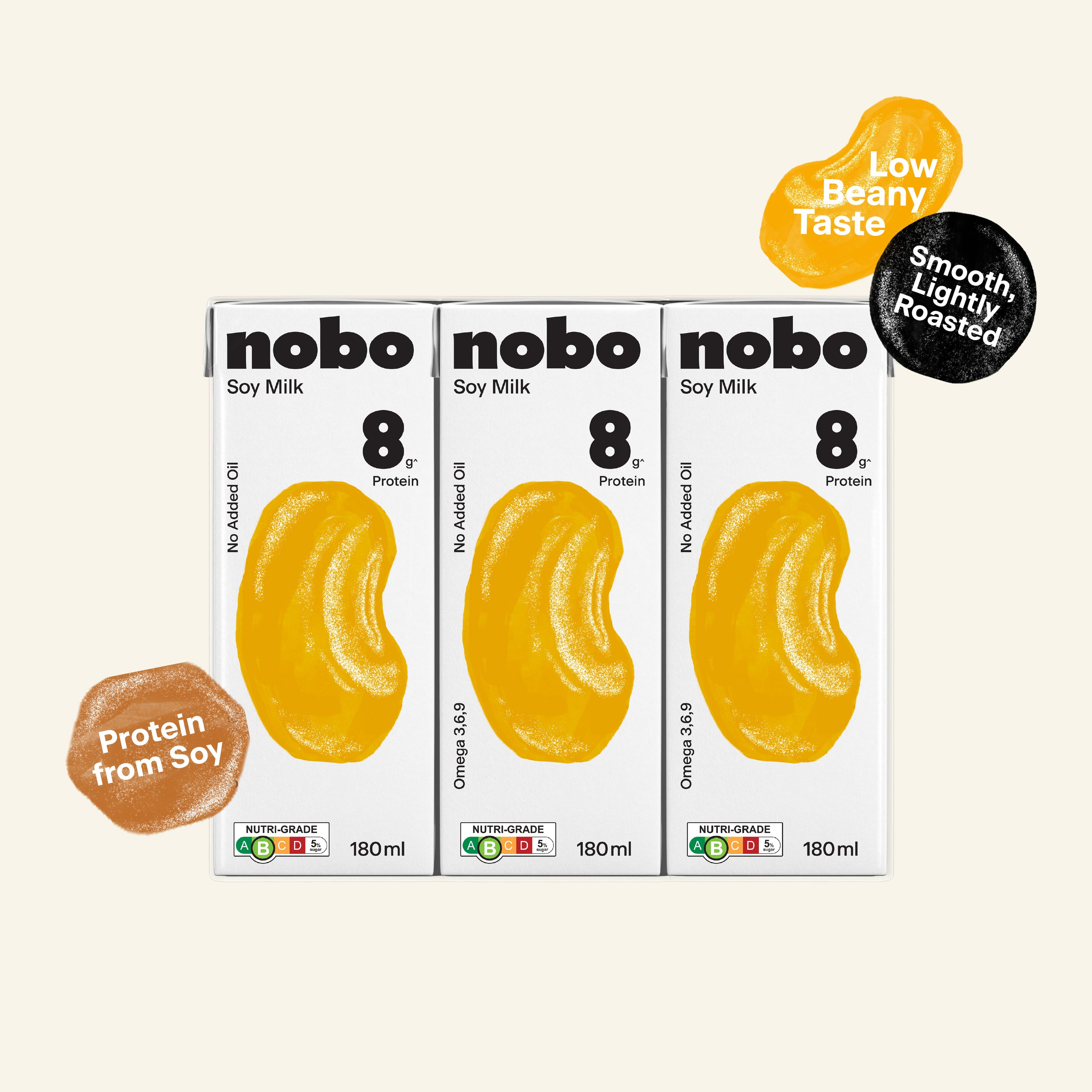 [Gift with Purchase] NOBO Soy Milk Original 180ml x 3