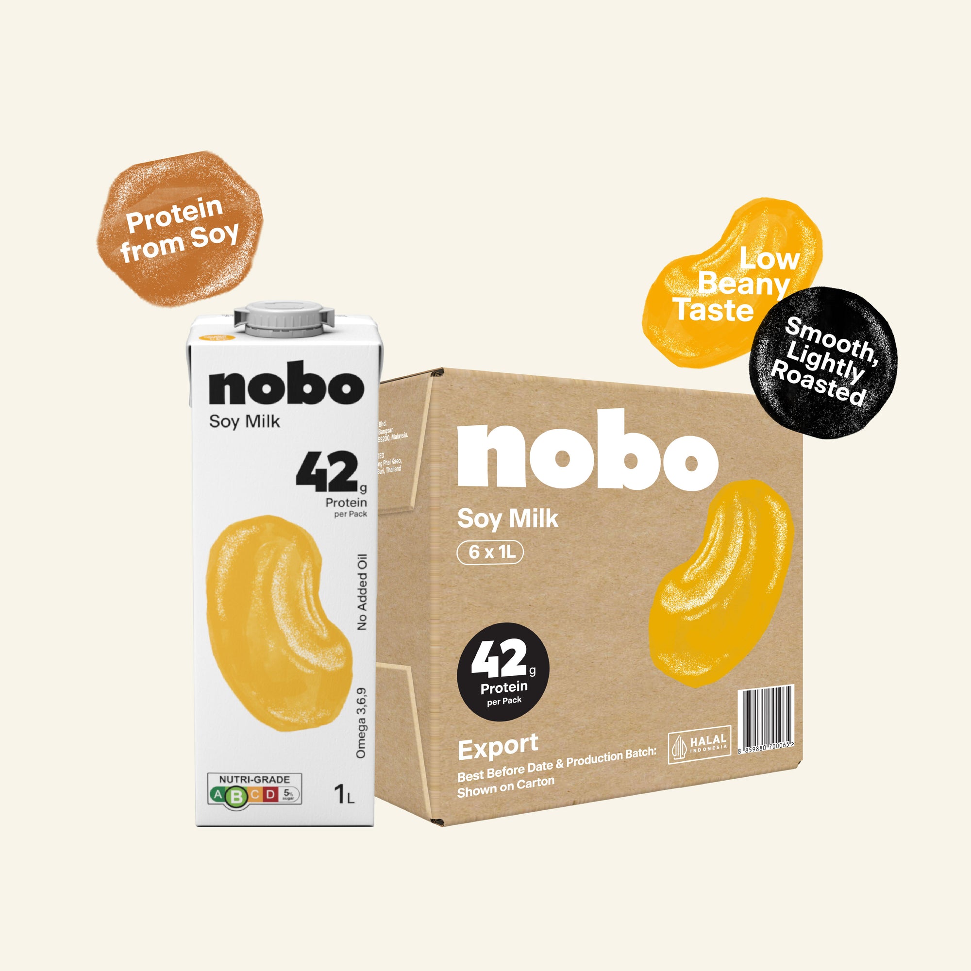 NOBO Soy Milk Original 1L x 6