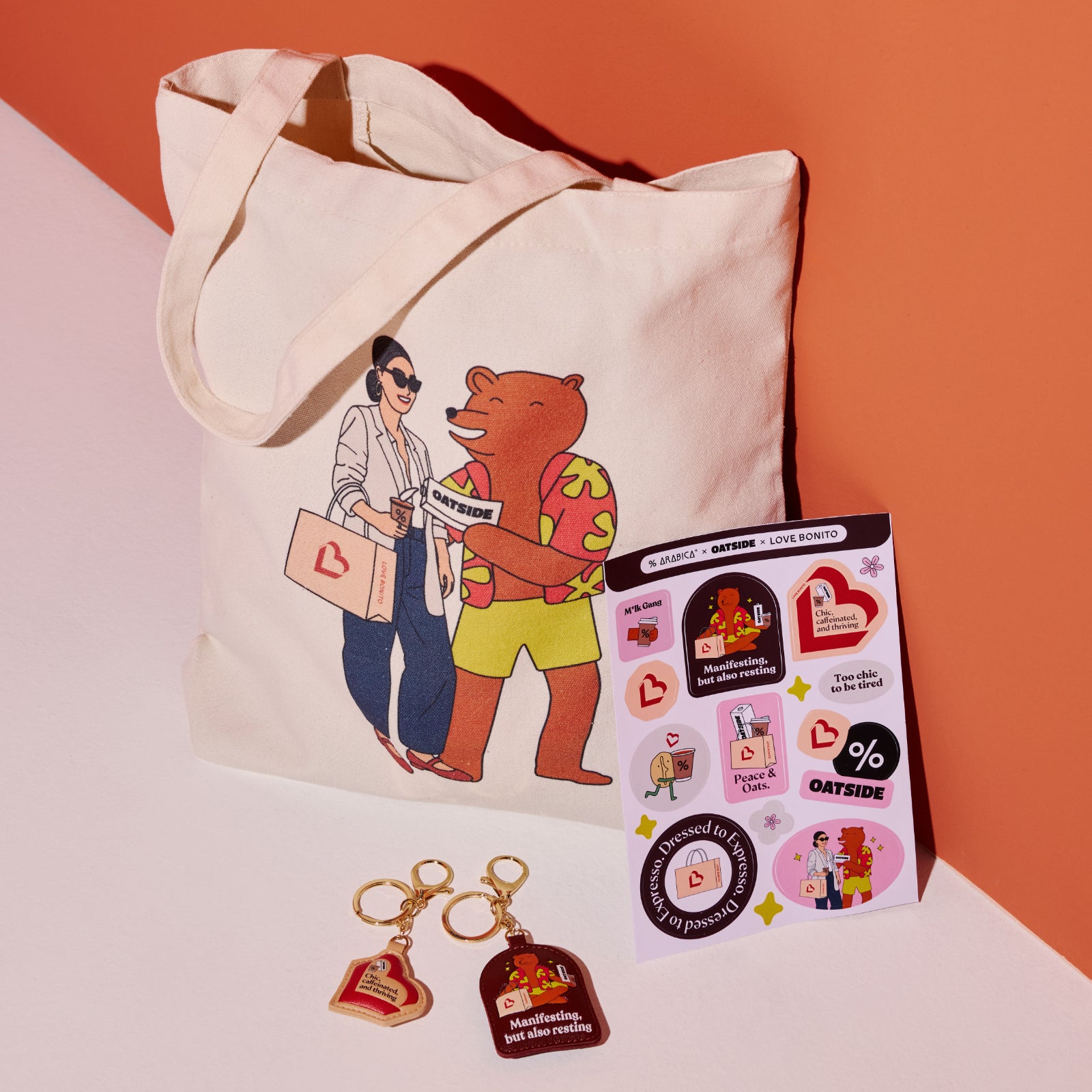 OATSIDE x Love Bonito x Arabica Tote Bag (Meet me at the Café)